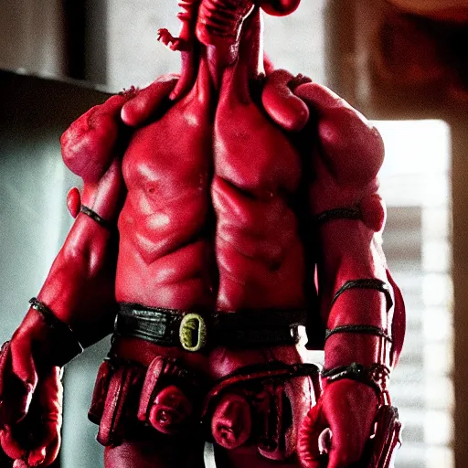 Image similar to twizzlers!! hellboy, movie still