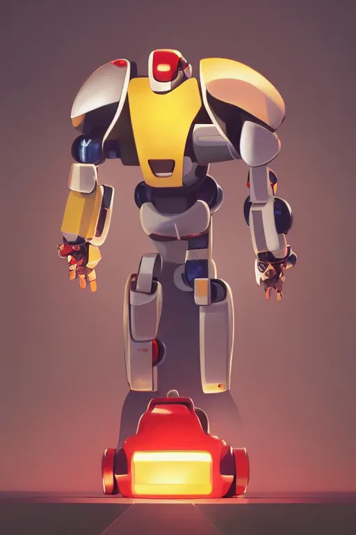 Image similar to metabots medabots medarotto medarot robot minimalist comics, behance hd by jesper ejsing, by rhads, makoto shinkai and lois van baarle, ilya kuvshinov, rossdraws global illumination ray tracing hdr radiating a glowing aura