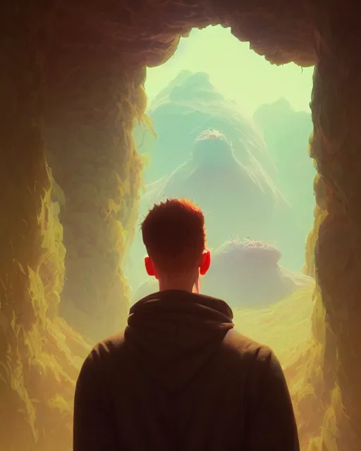 Image similar to highly detailed surreal vfx portrait of reddit moderator, stephen bliss, unreal engine, greg rutkowski, loish, rhads, beeple, makoto shinkai and lois van baarle, ilya kuvshinov, rossdraws, tom bagshaw, alphonse mucha,