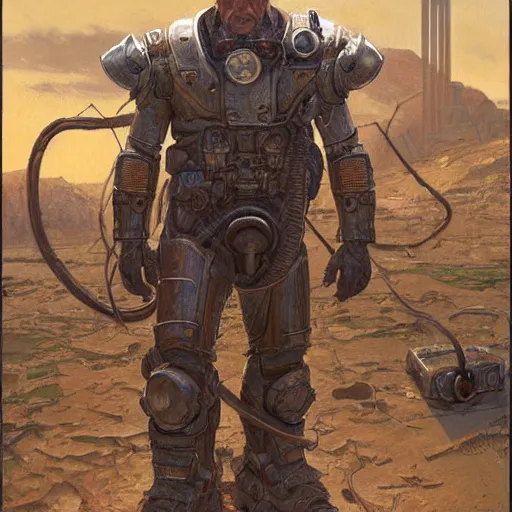 Image similar to The Master from Fallout 1, art by Donato Giancola and James Gurney, digital art, trending on artstation