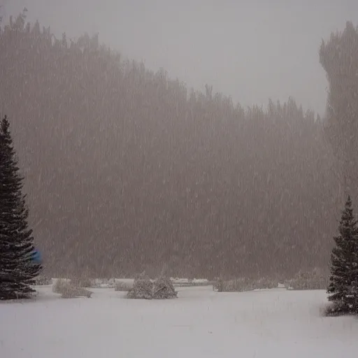 Image similar to mystic winter landscape by wes anderson