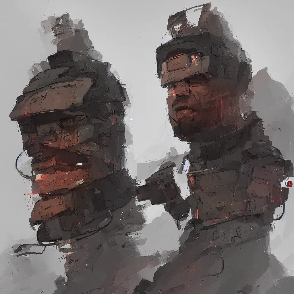 Prompt: portrait of chrurchill in the style of ian mcque, digital painting