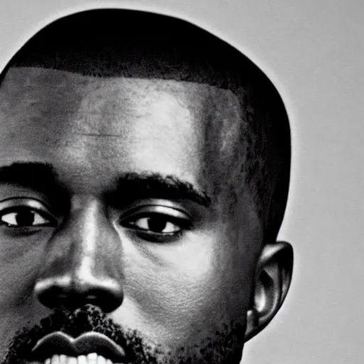 Image similar to a black and white photo of kanye west in 1920