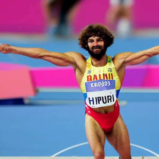 Image similar to hairy cobi from the Barcelona olympic games