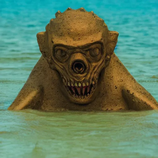 Image similar to monster emerging from sea surface, 5 5 mm