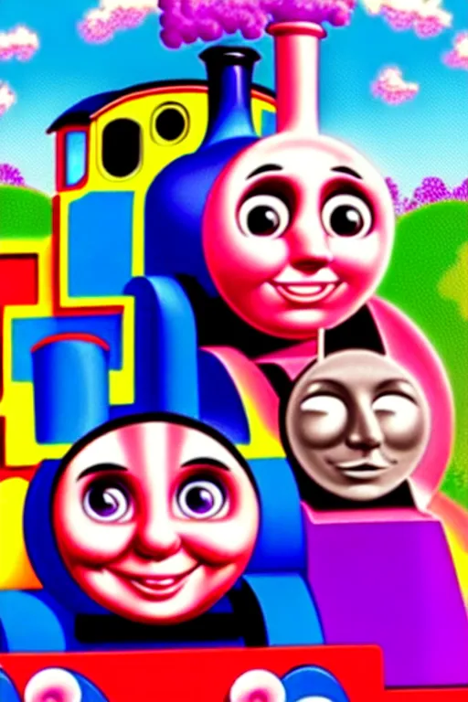 Image similar to Thomas the Train by Lisa Frank