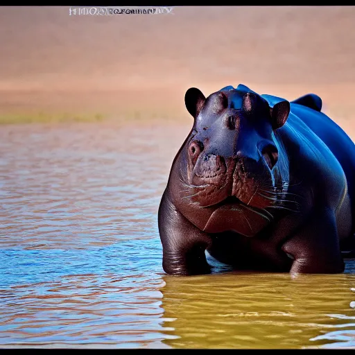 Image similar to cat hippopotamus hybrid, bold natural colors, national geographic photography, masterpiece, full shot