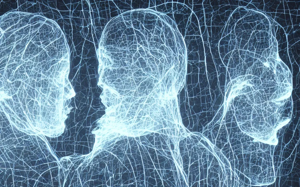 Prompt: neural synchronization between two people