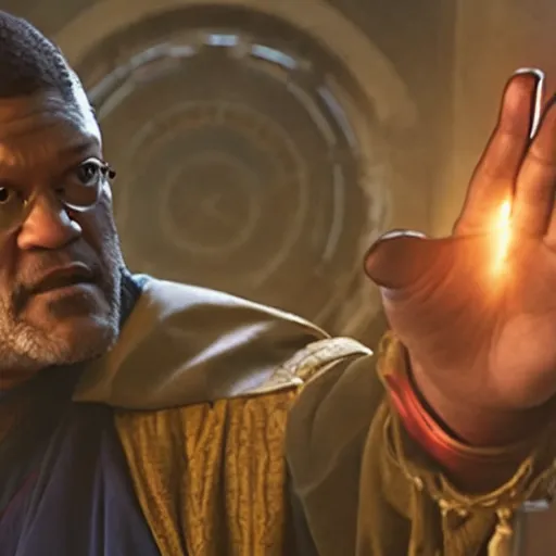 Prompt: A still of Laurence Fishburne as Doctor Strange