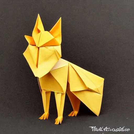 Image similar to origami fox