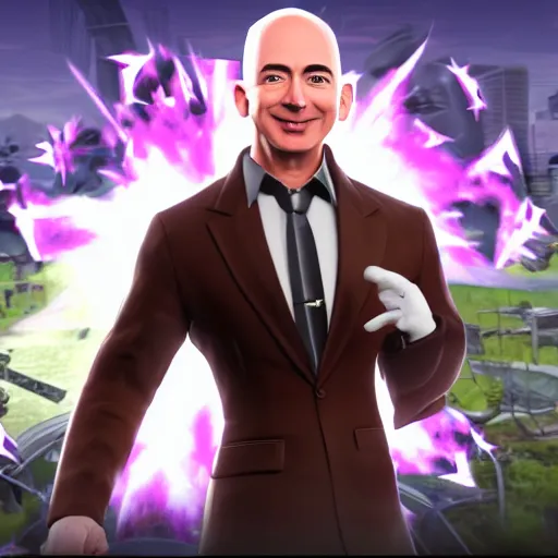 Prompt: an in game screenshot of Jeff Bezos in Genshin Impact