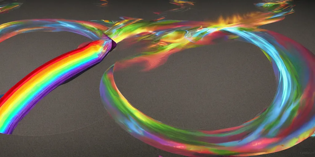 Prompt: a rainbow time vortex, unreal engine 5, intricate, highly detailed