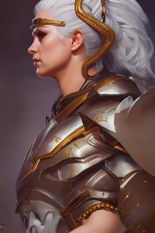 Image similar to amazon valkyrie athena, d & d, fantasy, portrait, highly detailed, headshot, digital painting, trending on artstation, concept art, sharp focus, illustration, art by artgerm and greg rutkowski and magali villeneuve