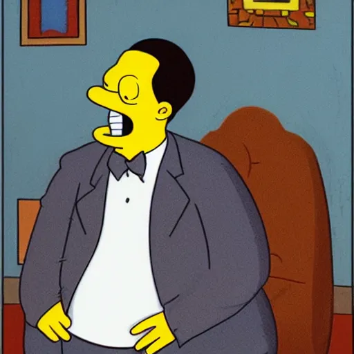 Image similar to portrait of a man that look exactly like Home Simpson would do if he was a real person