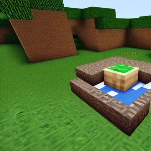 Prompt: minecraft realistic