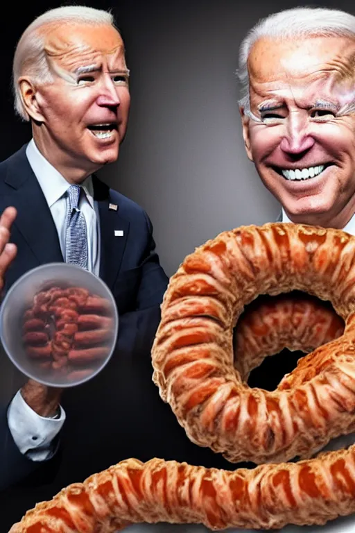 Prompt: joe biden crawling inside a giant intestine, 4 k, high definition,