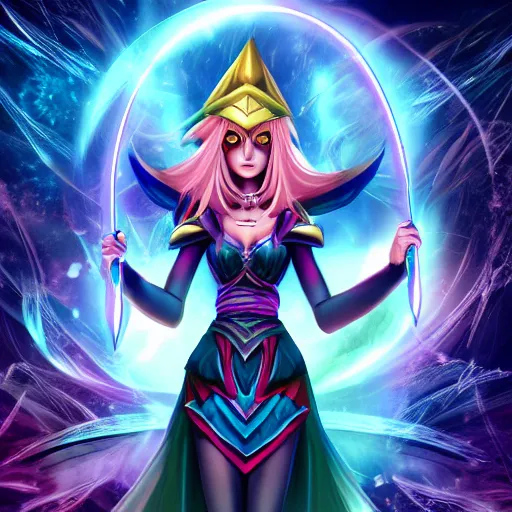 Prompt: beautiful dark magician women, full body, mystical, ultra detailed, 4 k