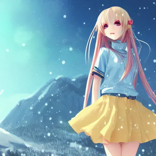 a very beautiful anime girl, full body, long golden | Stable Diffusion ...