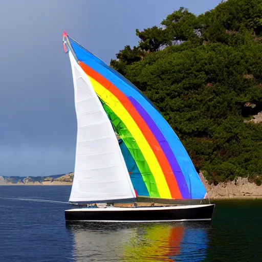 Image similar to rainbow sailboat emoji