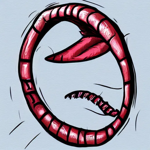 Image similar to a mimic pretending to be a basketball with a long tongue and sharp teeth, fantasy, digital painting