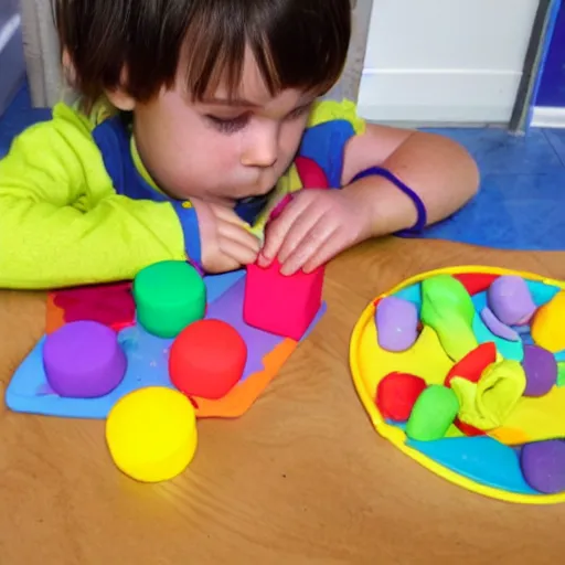 Prompt: A Play-Doh catastrophe