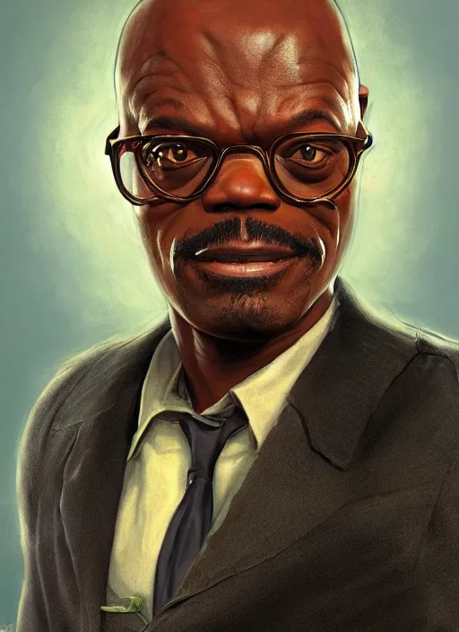 Image similar to hilarious but serious Jules Winnfield played by Samuel L. Jackson from the movie Pulp Fiction, Funny cartoonish by Gediminas Pranckevicius and mort drucker Tomasz Alen Kopera, masterpiece, trending on artstation, 8k,