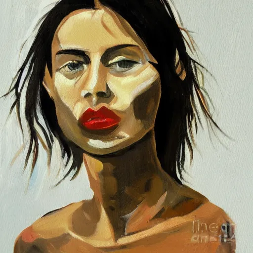 Image similar to woman, painting by udo lindenberg