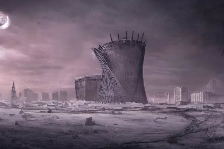 Prompt: nuclear winter, london, near future, fantasy, sci - fi, hyper realistic, serene, morning.