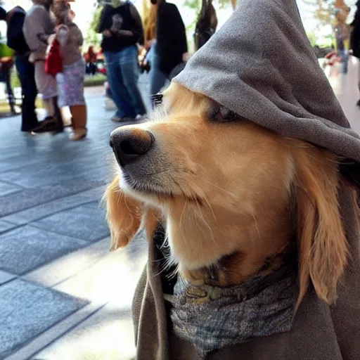 Image similar to a dog as gandalf