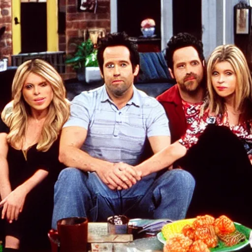 Image similar to the cast of its always sunny in philadelphia, in a scene of full house