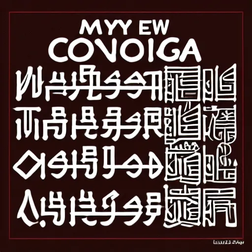 Prompt: my new conlang