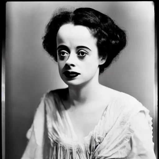 Image similar to dslr photo portrait still of young elsa lanchester, 8 5 mm, f 1. 8, by karoly grosz,