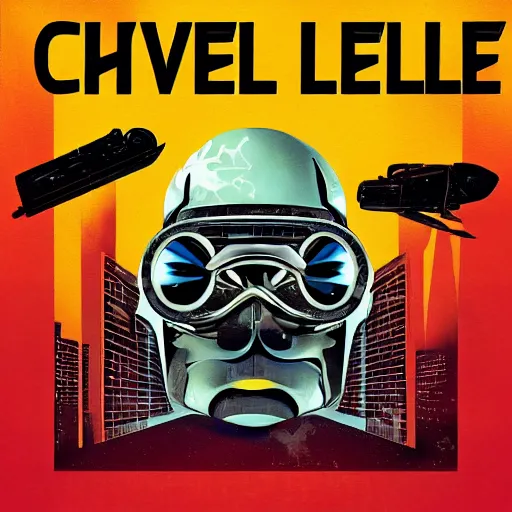 Prompt: ‘Chevelle, Sci-Fi Crimes’ album cover art