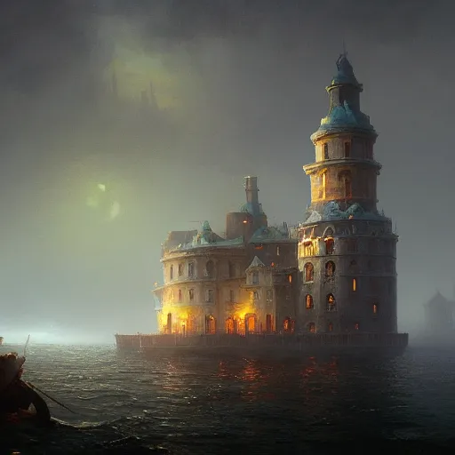 Prompt: a beautiful painting of a dark souls buildings by ivan aivazovsky and rhads and greg rutkowski and james gurney, in style of digital art. hyper detailed, sharp focus, soft light. octane render. ray tracing. trending on artstation