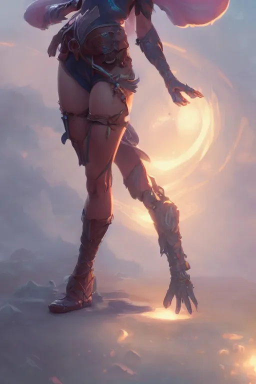 Image similar to a cute fantasy girl character, accurate anatomy, only two hands, highly detailed, digital painting, artstation, concept art, smooth, sharp focus, illustration, Unreal Engine 5, 8K, art by ross tran and greg rutkowski and alphonse Mucha