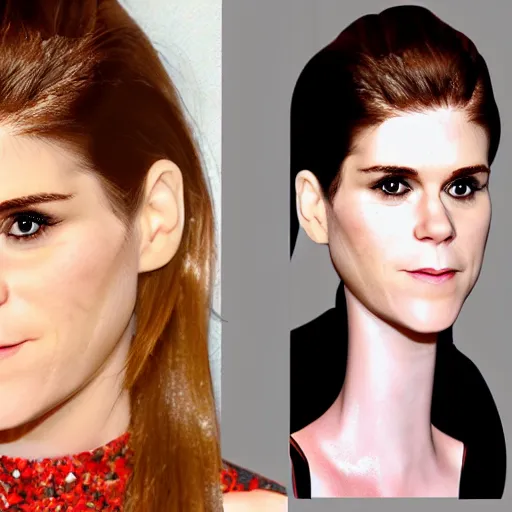 Prompt: a cup cake with frosting made of the face of kate mara, 4 k hyperdetailed, photo realistic, extremely life like