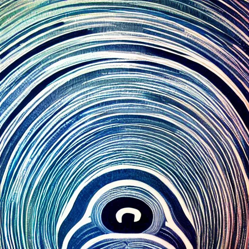 Prompt: a close up of a circular object, an ultrafine detailed painting by paul bodmer, behance, generative art, fractalism, biomorphic, quantum wavetracing