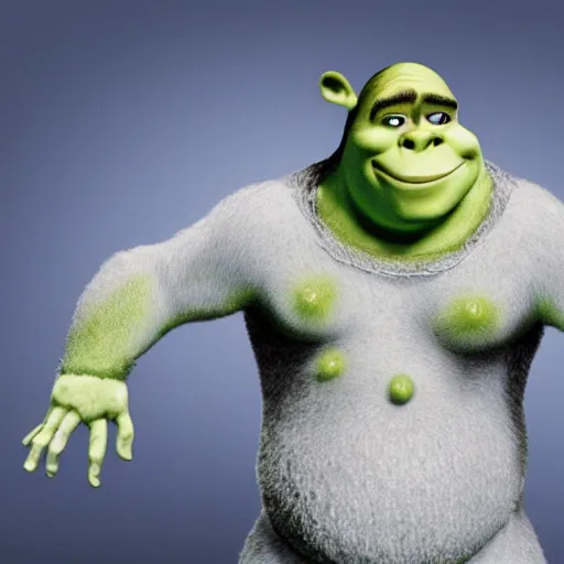 Image similar to x - ray photo of shrek