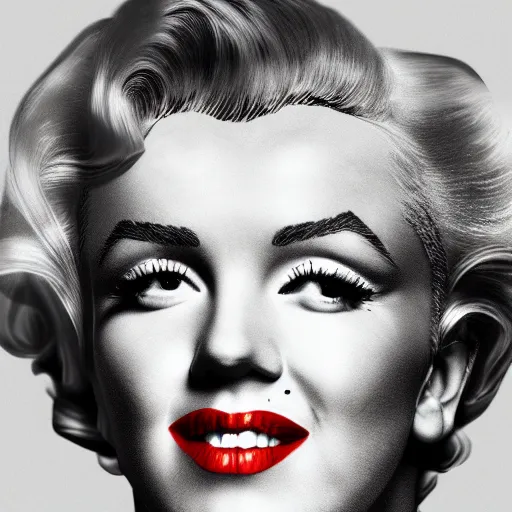 Prompt: mix of marilyn monroe and ronaldo, photorealistic, 4 k, studio lighting,