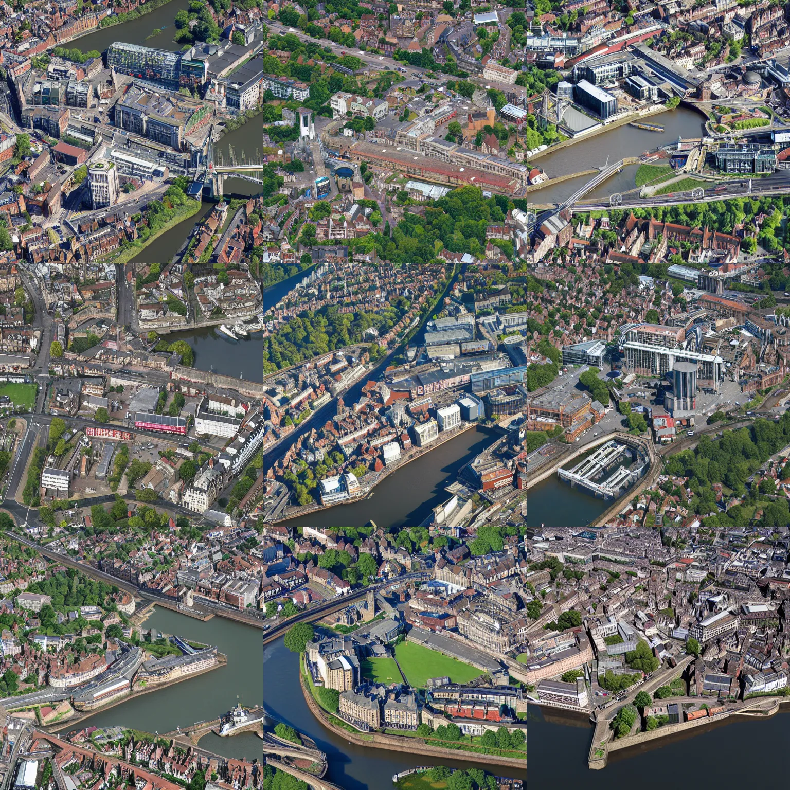 Prompt: bristol archviz aerial satellite photo