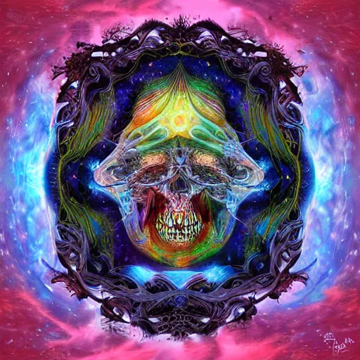 Image similar to lord of the dream world, cosmic horror art, digital art