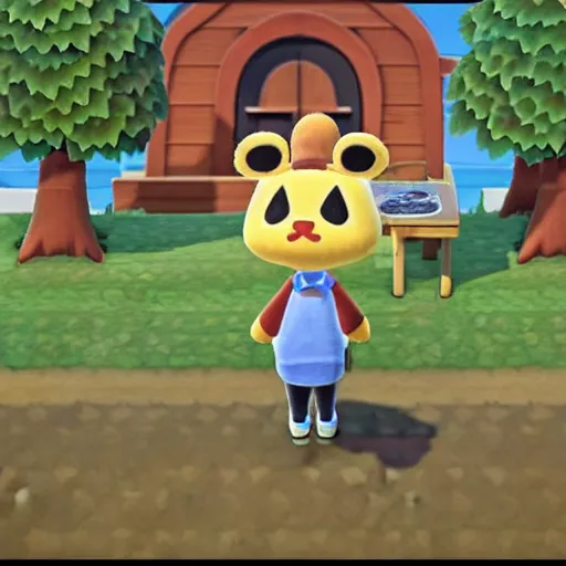 Image similar to Animal Crossing trail cam footage