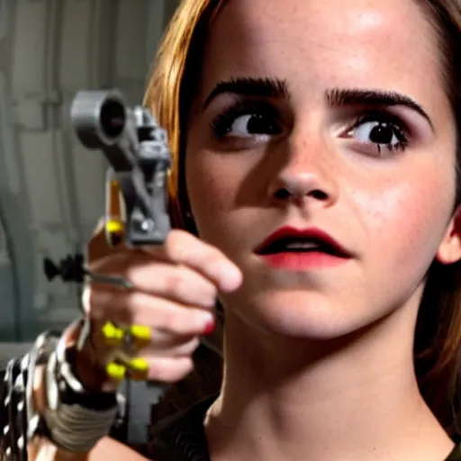 Image similar to emma watson in spy kids 3 d, full body shot, highly - detailed, sharp focus, award - winning