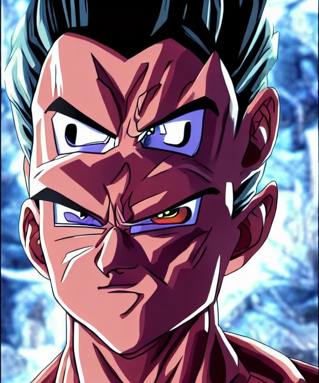 Prompt: gohan as a machine mutant trending on artstation deviantart pinterest hyper detailed photorealistic highlights and shadow hd 8 k post - processing high resolution