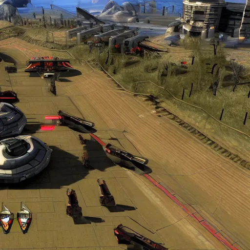 Image similar to viewed from a Tesla tank in Command and Conquer Red Alert 3