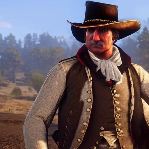 Image similar to george washington in red dead redemption 2