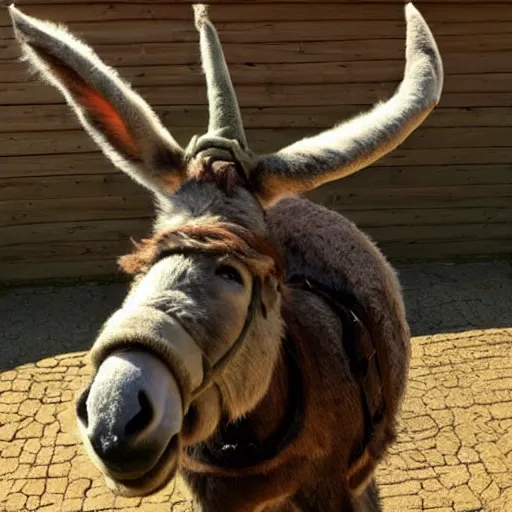 Image similar to cartoon donkey viking