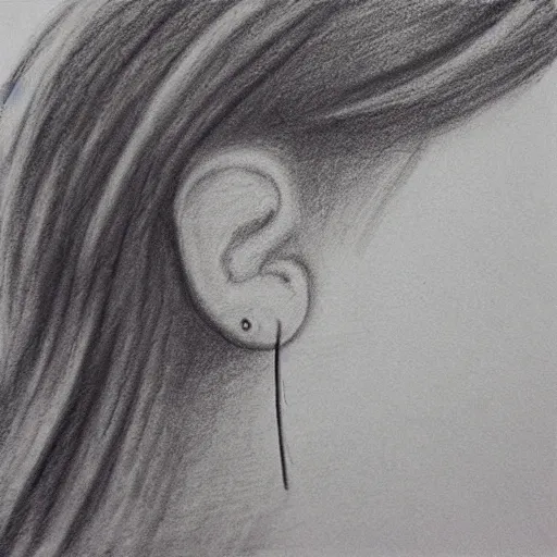 pencil drawings of ears