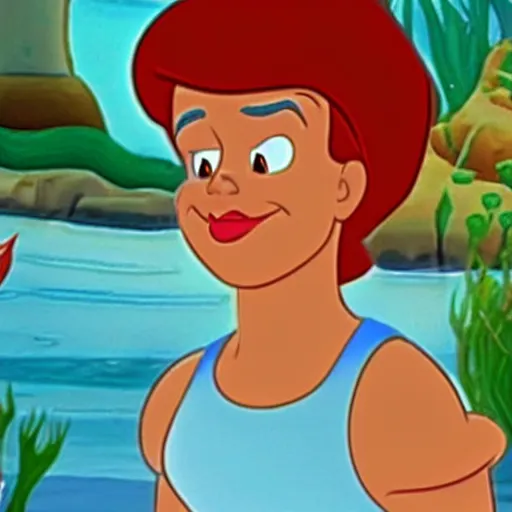 Image similar to Sajid Javid as (Ariel The Little Mermaid), Disney cartoon