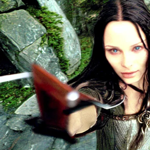 Image similar to selfie of arwen lotr